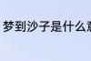 梦到沙子是什么意思 梦到沙子好不好