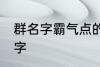 群名字霸气点的同学群 洒脱同学群名字