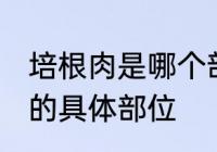 培根肉是哪个部位的肉 培根肉位于猪的具体部位