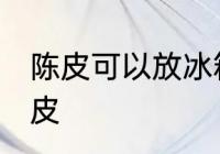 陈皮可以放冰箱吗 能不能冰箱保存陈皮