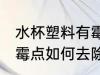 水杯塑料有霉点怎么清洗 水杯塑料有霉点如何去除