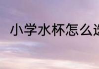 小学水杯怎么选 小学水杯如何挑选