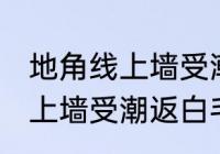 地角线上墙受潮返白毛怎么办 地角线上墙受潮返白毛如何清理