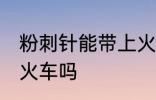粉刺针能带上火车吗 粉刺针可以带上火车吗