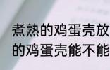 煮熟的鸡蛋壳放冰箱里能保存吗 煮熟的鸡蛋壳能不能放冰箱里保存