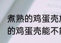 煮熟的鸡蛋壳放冰箱里能保存吗 煮熟的鸡蛋壳能不能放冰箱里保存