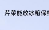 芹菜能放冰箱保鲜吗 芹菜如何保存