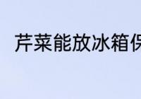 芹菜能放冰箱保鲜吗 芹菜如何保存